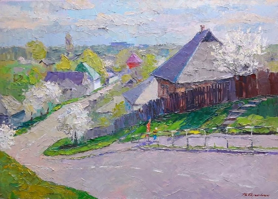 oil painting Spring colors Serdyuk Boris Petrovich: Title: oil painting Spring colors Serdyuk Boris Petrovich Description: NoSERB 746 *** ABOUT THIS PAINTING *** * TITLE: "Spring colors" * ARTISTS: Serdyuk Boris Petrovich * SIZE: 50?70cm/19.68'x 27.55 