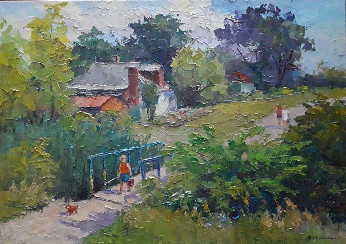 oil painting Fishing Serdyuk Boris Petrovich: Title: oil painting Fishing Serdyuk Boris Petrovich Description: NoSERB 754 *** ABOUT THIS PAINTING *** * TITLE: "Fishing" * ARTISTS: Serdyuk Boris Petrovich * SIZE: 50?70cm/19.68'x 27.55 inches' * ME