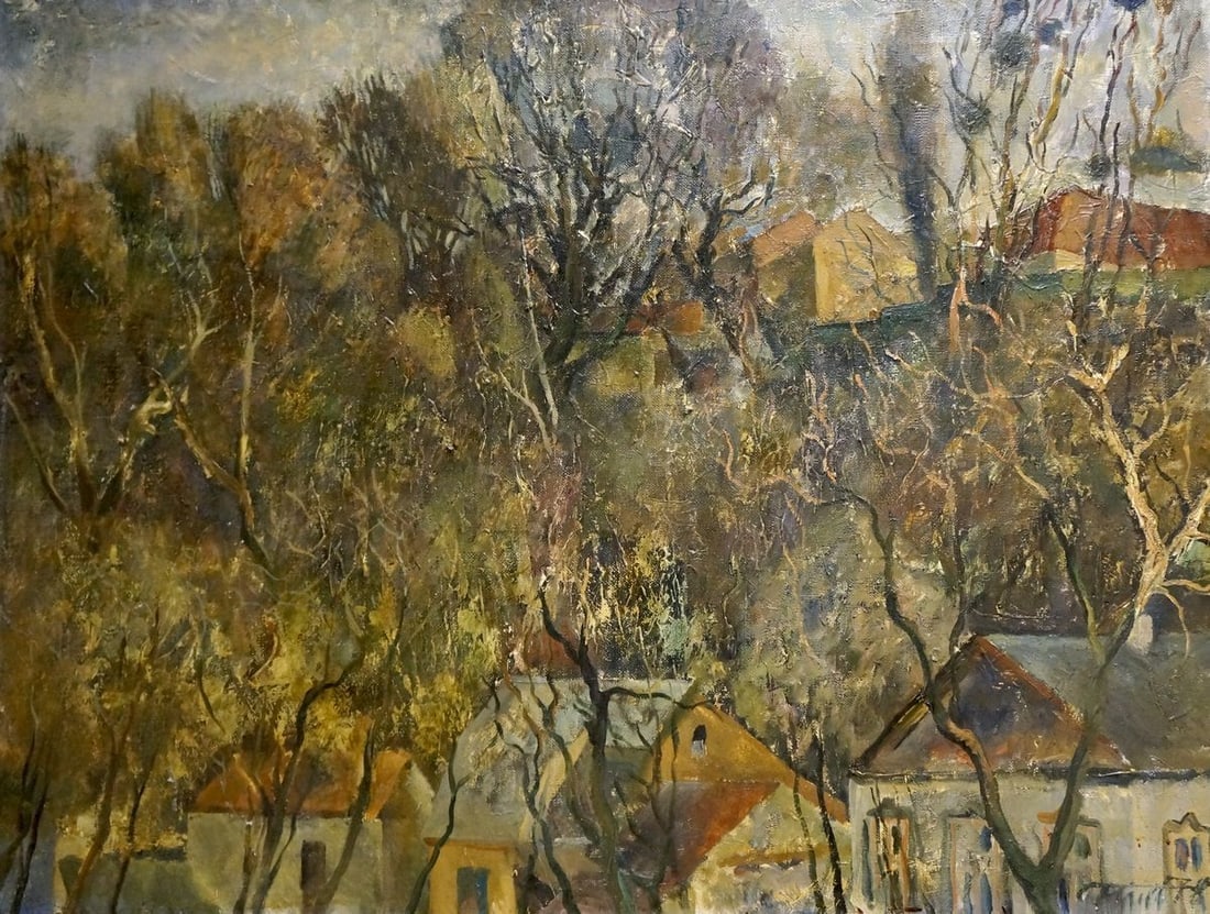 Oil painting Suburban Massif Bazilev Sergey: Title: Oil painting Suburban Massif Bazilev Sergey Description: NoVern 1222 *** ABOUT THIS PAINTING *** * TITLE: "Suburban Massif" * ARTISTS: Bazilev Sergey * SIZE: 73x97 cm/'28.74x38.18 inches' * MED