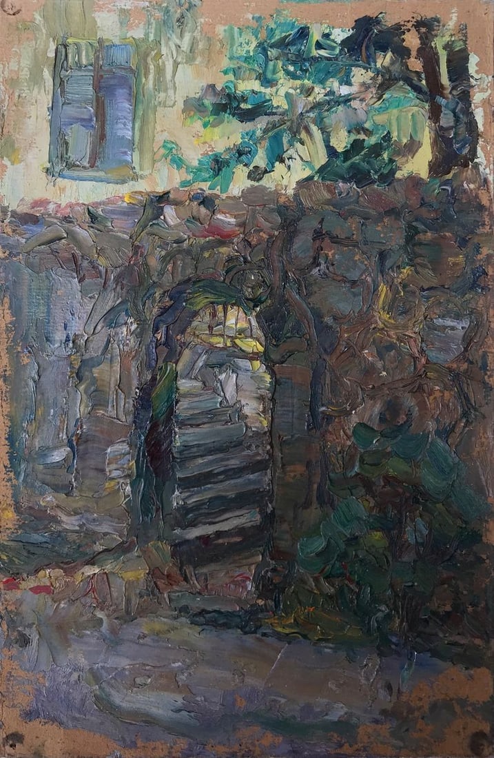 Oil painting City landscape Unknown artist (1 of 11)