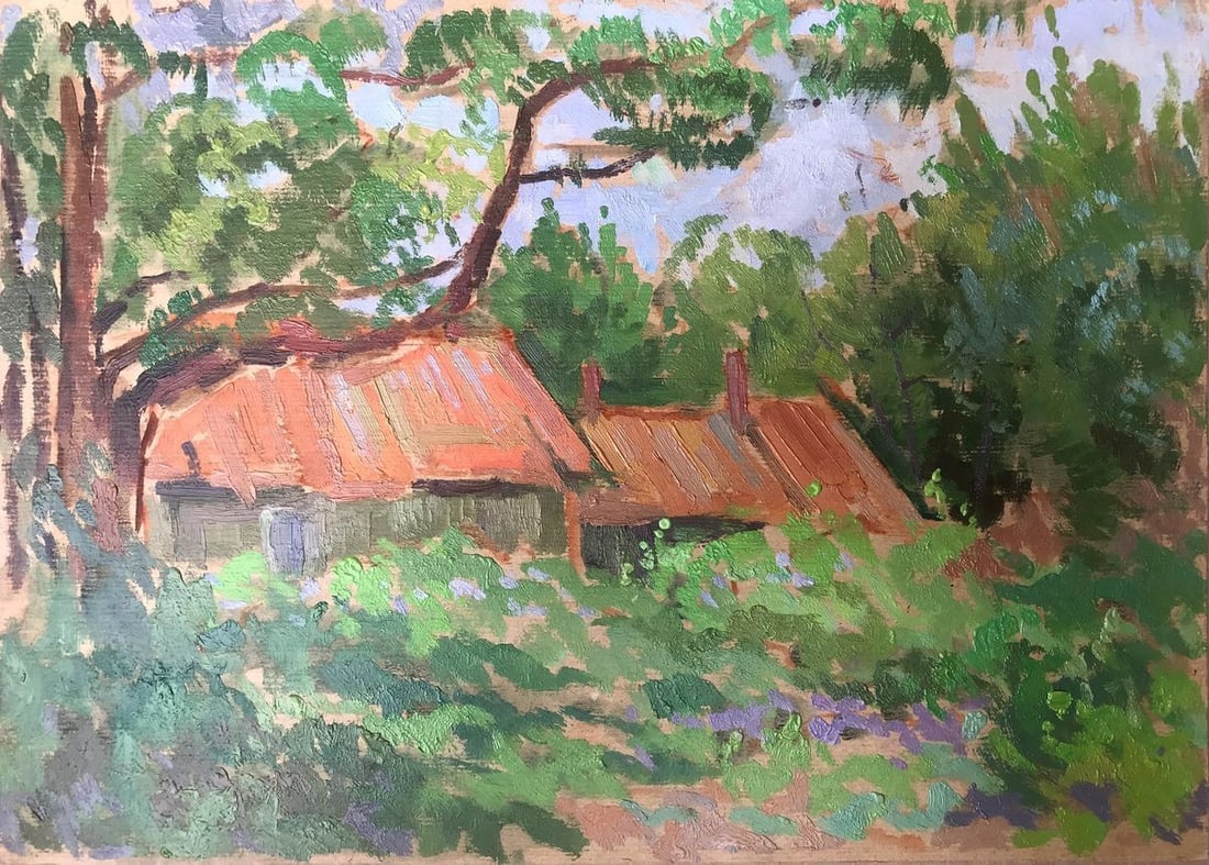 Oil painting Visit to grandma Peter Tovpev: Title: Oil painting Visit to grandma Peter Tovpev Description: NoAAA2193 This beautiful oil painting called "Visit to grandma" captures a special moment in time - a visit to a loved one's house in the