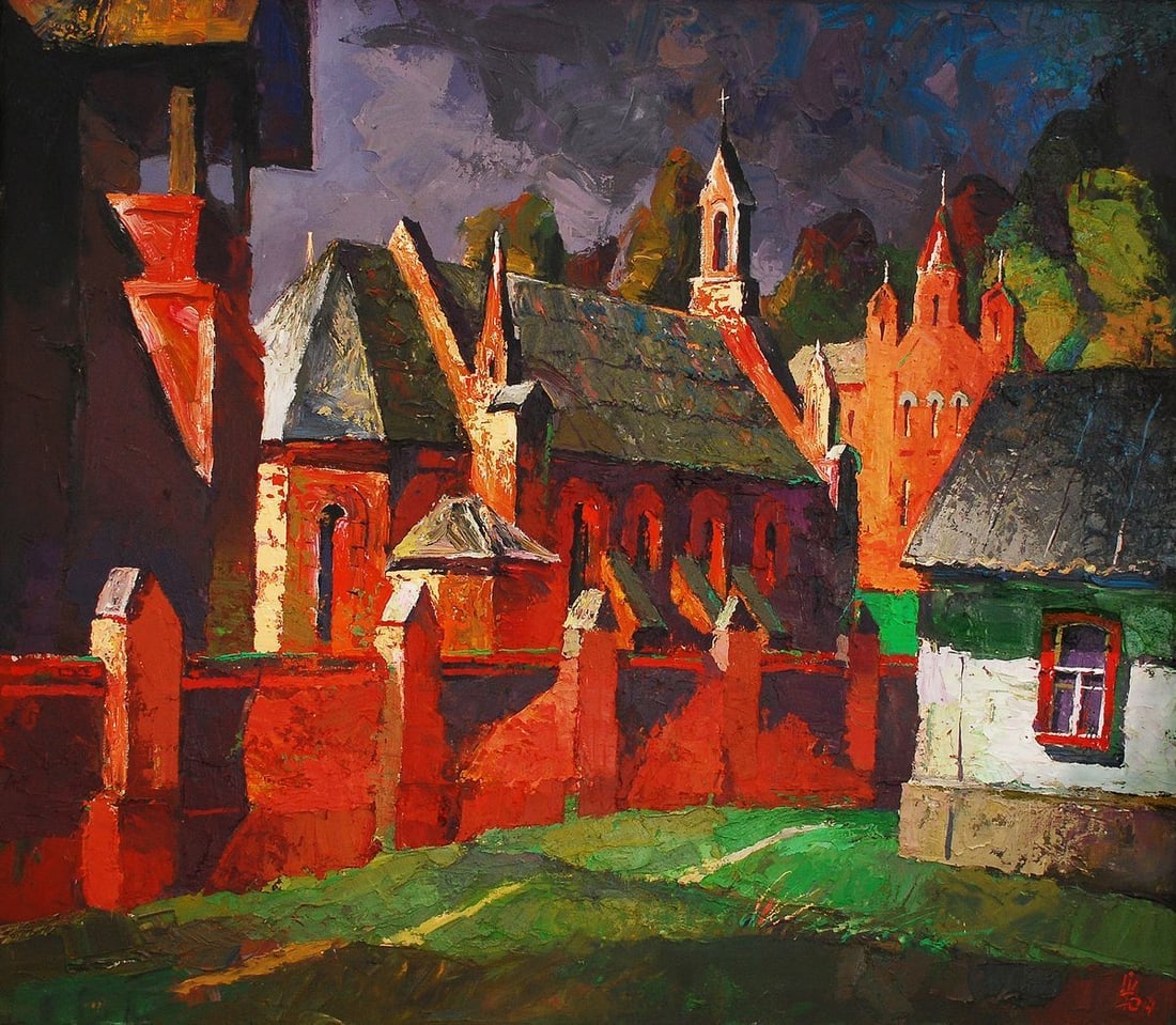 Oil painting Old misto. Storm Egor Ktpatunov: Title: Oil painting Old misto. Storm Egor Ktpatunov Description: NoSvash 72 *** ABOUT THIS PAINTING *** * TITLE: "Old town. Storm" * ARTISTS: Egor Ktpatunov * SIZE: 75?85 cm/'29,52x33,46 inches' * MED