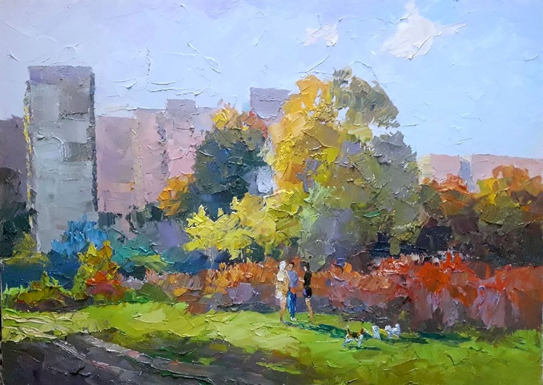 Oil painting Sobchnitsy Serdyuk Boris Petrovich: Title: Oil painting Sobchnitsy Serdyuk Boris Petrovich Description: NoSERB 801 *** ABOUT THIS PAINTING *** * TITLE: "Sobchnitsy" * ARTISTS: Serdyuk Boris Petrovich * SIZE: 50x70 cm/'19.68x27.75 inches