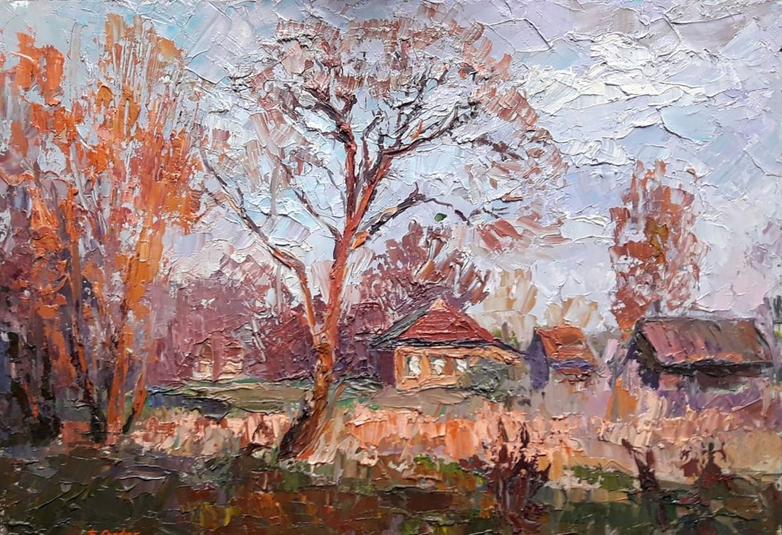 Oil painting Last rays Serdyuk Boris Petrovich: Title: Oil painting Last rays Serdyuk Boris Petrovich Description: NoSERB 847 *** ABOUT THIS PAINTING *** * TITLE: "Last rays" * ARTISTS: Serdyuk Boris Petrovich * SIZE: 39x49 cm/'15.35x19.29 inches' 