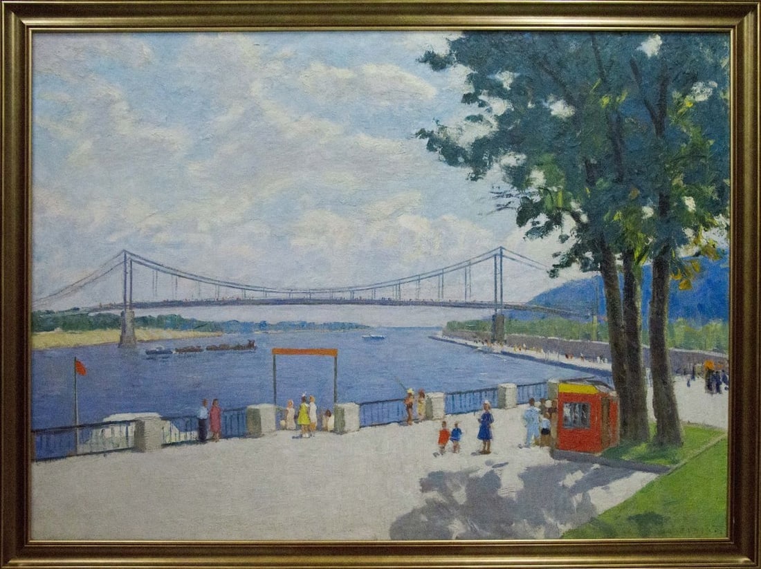 Oil painting Park near the shore Khomko Vasily Efremovich: Title: Oil painting Park near the shore Khomko Vasily Efremovich Description: NoVernd 97 *** ABOUT THIS PAINTING *** * TITLE: "Park near the shore" * ARTISTS: Khomko Vasily Efremovich * SIZE: 110x150 