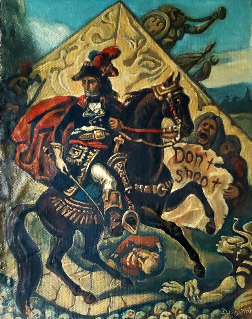 Oil painting Napoleon in Egypt Daniil Litvinov: Title: Oil painting Napoleon in Egypt Daniil Litvinov Description: Litv 1255*** ABOUT THIS PAINTING **** TITLE: "Napoleon in Egypt"* ARTISTS: Daniil Litvinov* SIZE: 33x26 cm/'12.99x10.23 inches'* MEDI