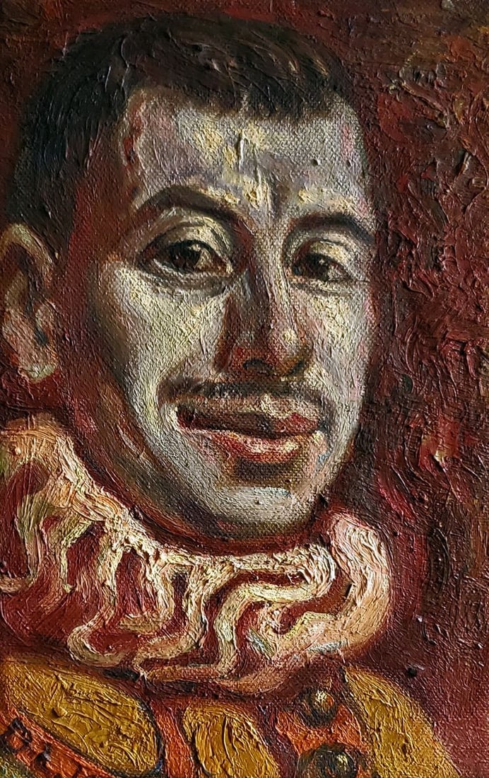 Oil painting Self portrait Daniil Litvinov (1 of 5)