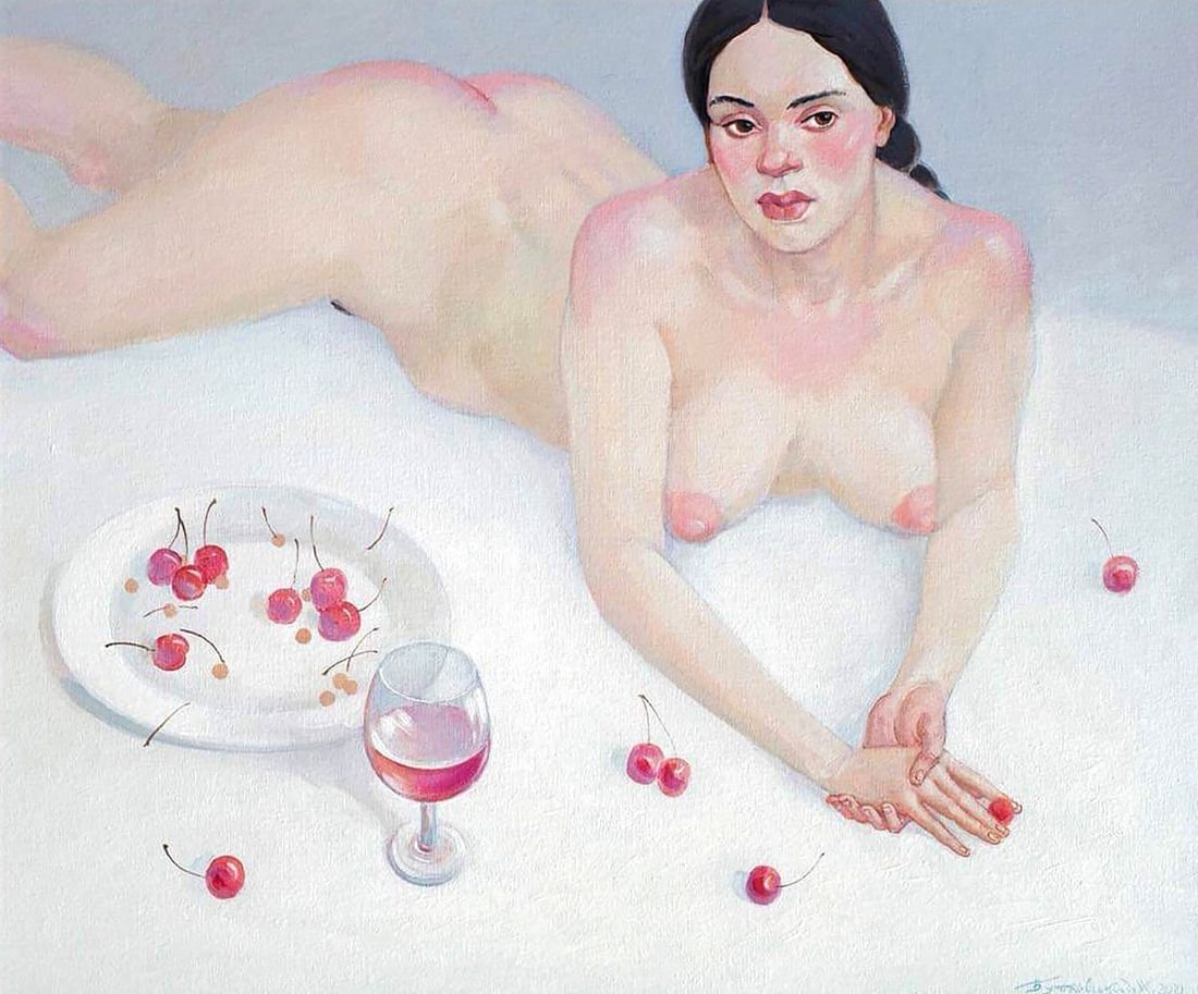 Acrylic painting Dessert Nicolay Vydcovsky (1 of 5)