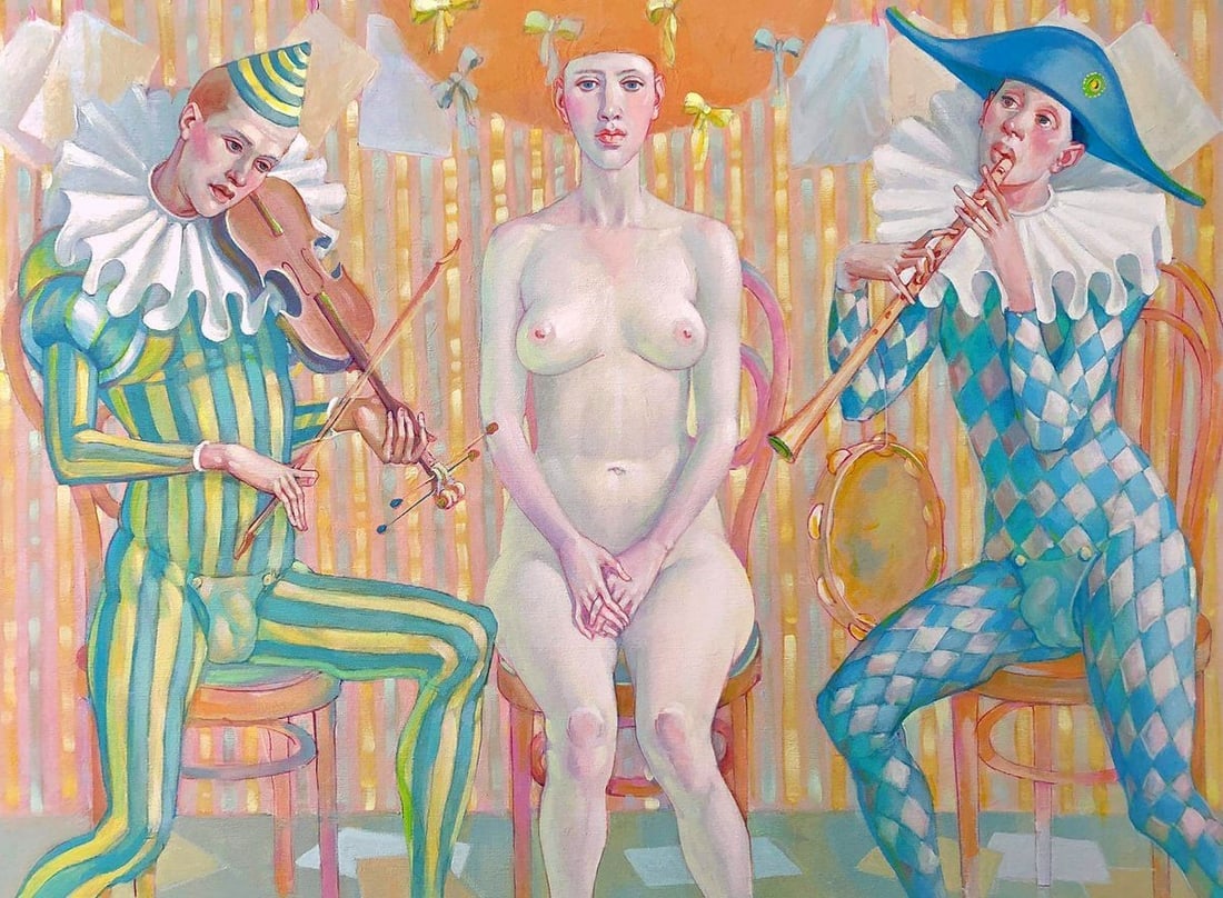 Acrylic painting Serenades Nicolay Vydcovsky (1 of 5)