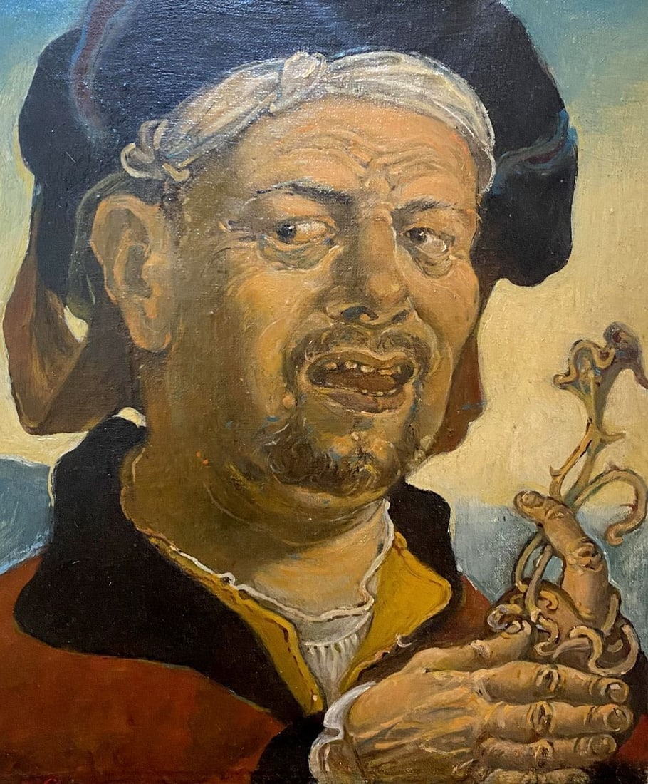 Oil painting Self-portrait Litvinov Oleg Arkad'yevich (1 of 8)