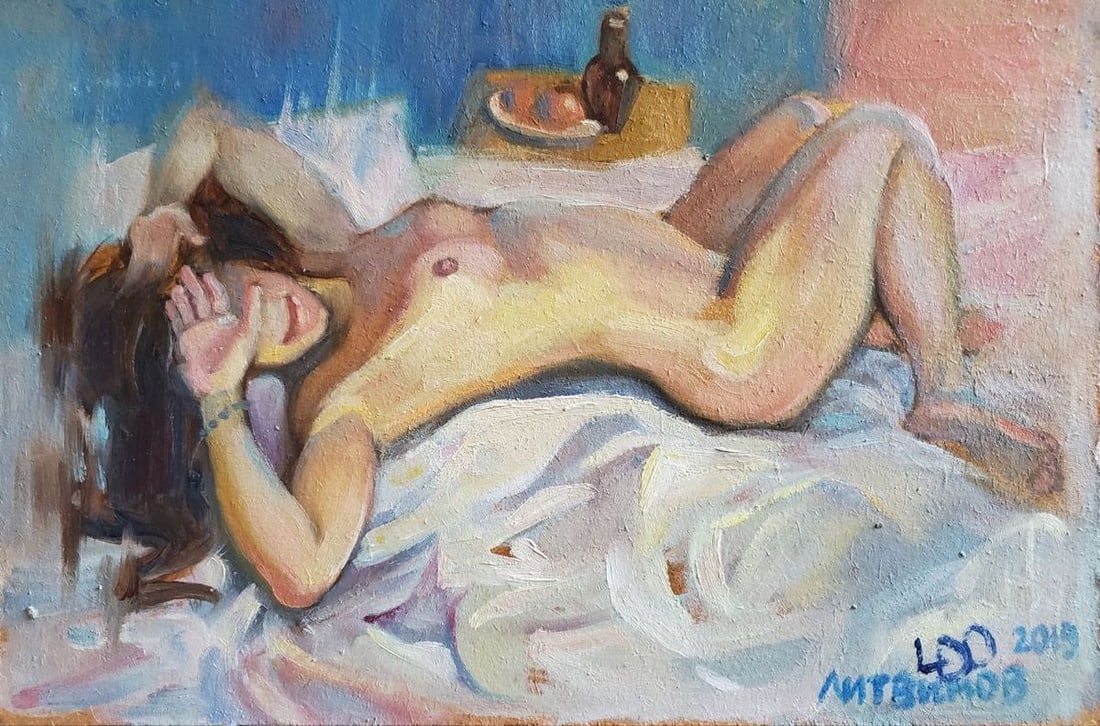 Oil painting Awakening Litvinov Daniil Olegovich: Title: Oil painting Awakening Litvinov Daniil Olegovich Description: Litv 1014 *** ABOUT THIS PAINTING *** * TITLE: "Awakening" * ARTISTS: Litvinov Daniil Olegovich * SIZE: 30x20 cm/'11.81x7.87 inches