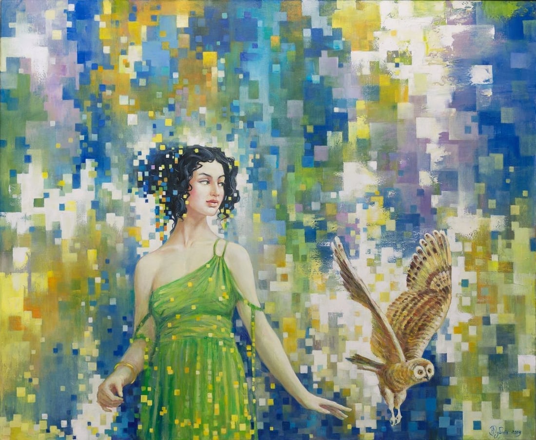 Oil painting Minerva Titinin Yurii (1 of 1)