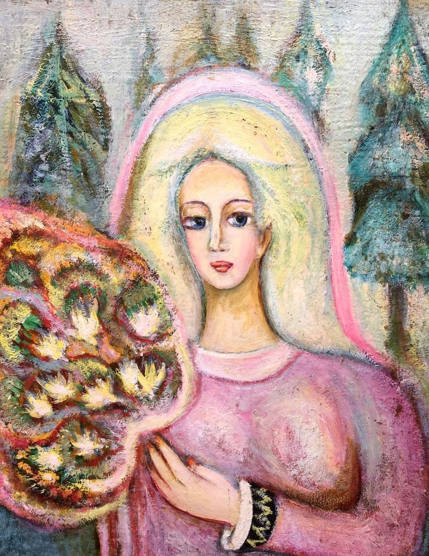 Oil painting Portrait girl Novikovsky Vladimir Ogievich: Title: Oil painting Portrait girl Novikovsky Vladimir Ogievich Description: 450 * TITLE: "Portrait girl" * ARTISTS: Novikovsky Vladimir Ogievich * SIZE: 50x40cm/'19.68x15.74 inches' * MEDIUM: oil, car