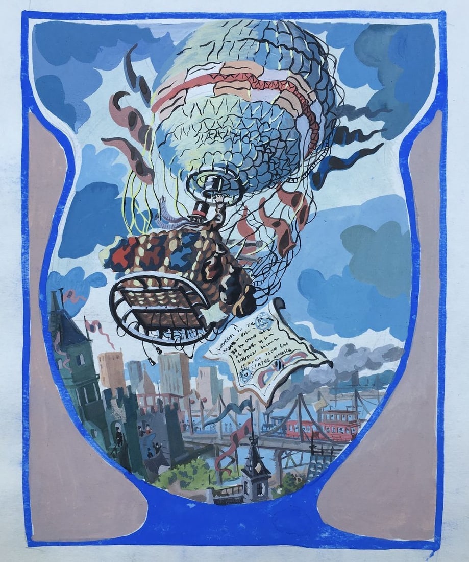 Watercolor painting Series of paintings "Flight" Alexander Arkadievich Litvinov (1 of 4)