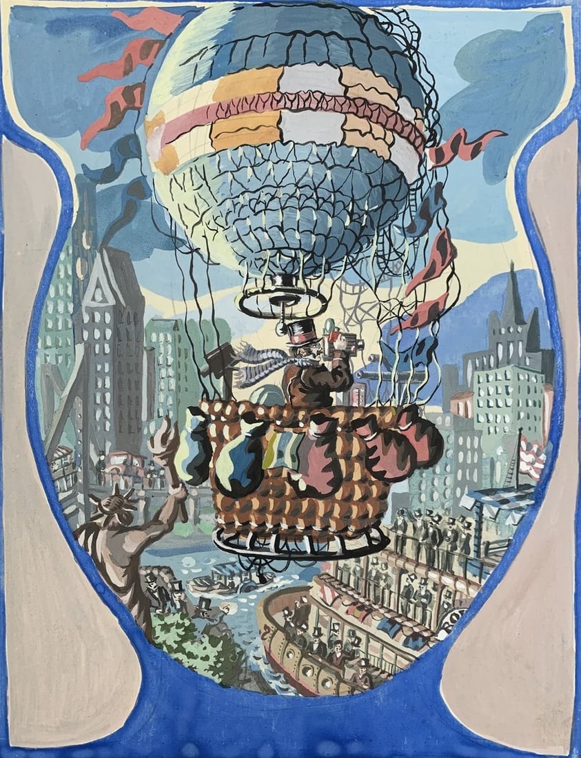 Watecolor painting Series of paintings "Flight" Alexander Arkadievich Litvinov (1 of 4)
