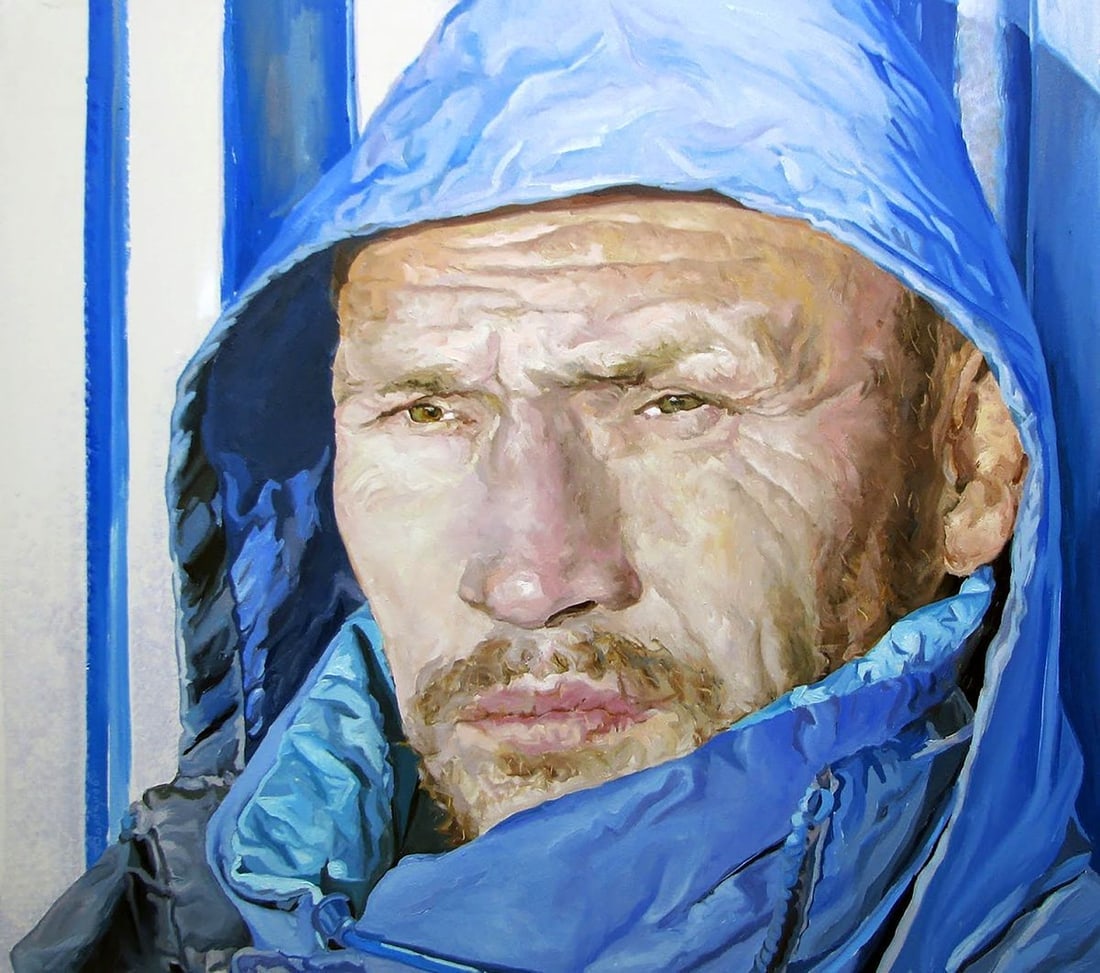 Oil painting Self-portrait Varvarov Anatoly Viktorovich (1 of 5)