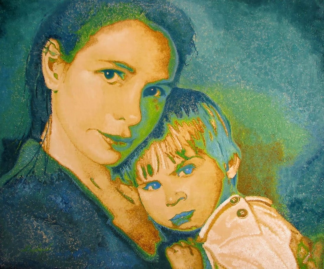 Oil painting Loved ones Varvarov Anatoly Viktorovich (1 of 5)