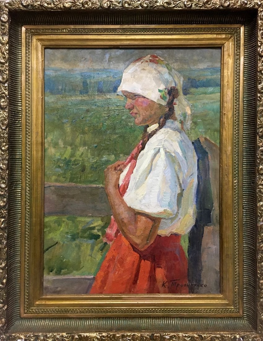 Oil painting Woman portrait Trohimenko Karp Demyanovich (1 of 11)