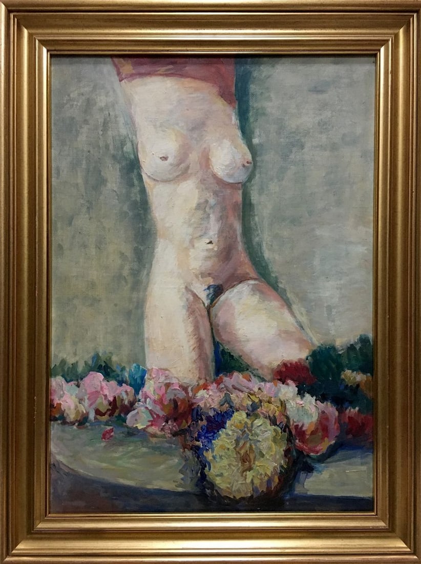 Oil painting Naked girl Valentin Dmitrievich Khrushch (1 of 13)