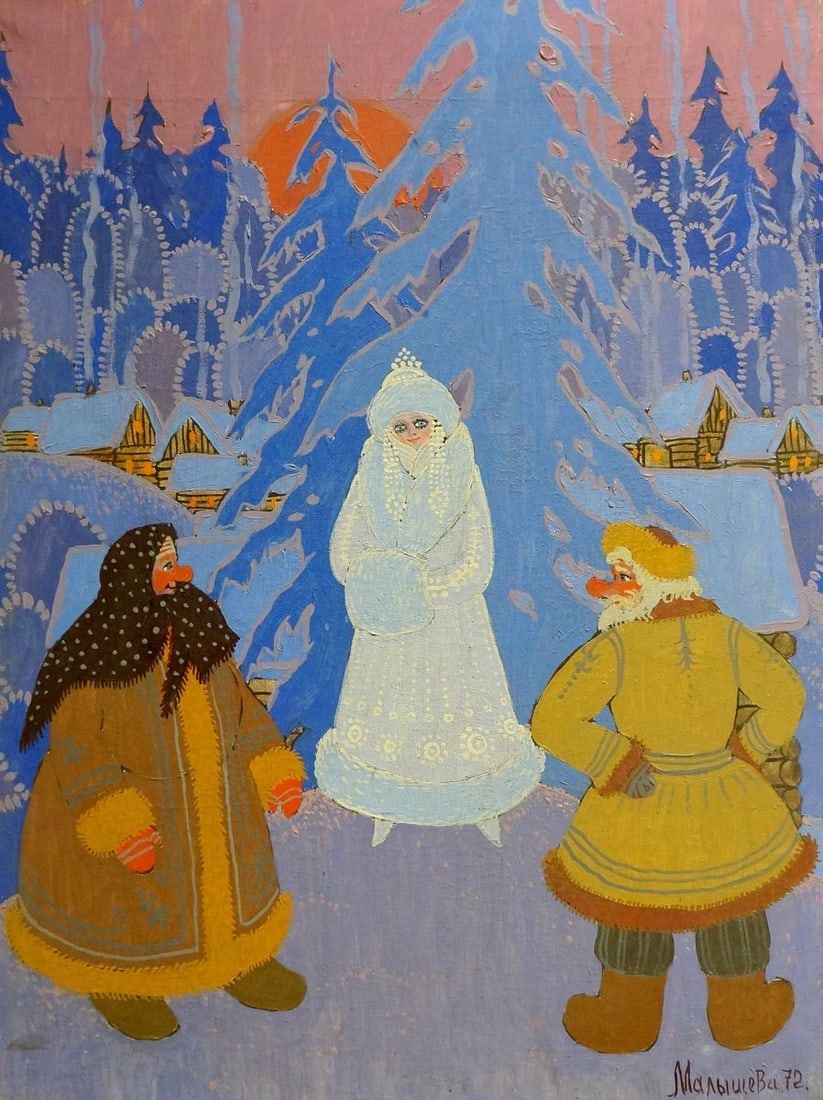 Oil painting Winter fairy tale Olga Vladimirovna Malysheva (1 of 8)