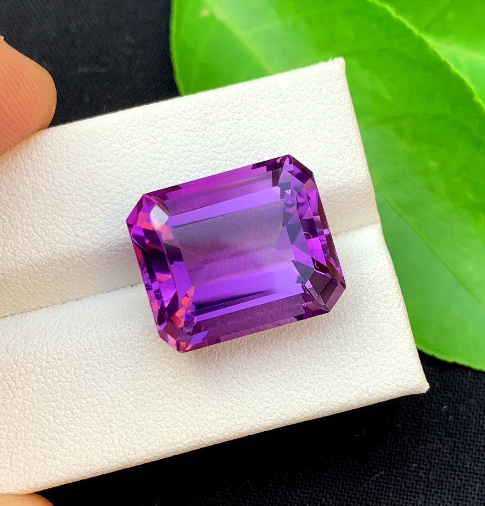 Emerald Cut Amethyst Gemstone: 17.75 Carats, February Birthstone: Materials: Gemstone: Amethyst Carat weight: 17.75 Natural Amethyst Gemstone, Emerald Cut Amethyst Gemstone, Amethyst for Jewelry Making, February Birthstone weight - 17.75 Carats Dimension - 17*14.5*9
