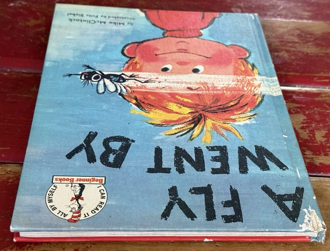 Dr. Seuss A Fly Went By 1958 Beginner Book BC Ed.Mike McClintock 1st Ed/Printing - 7