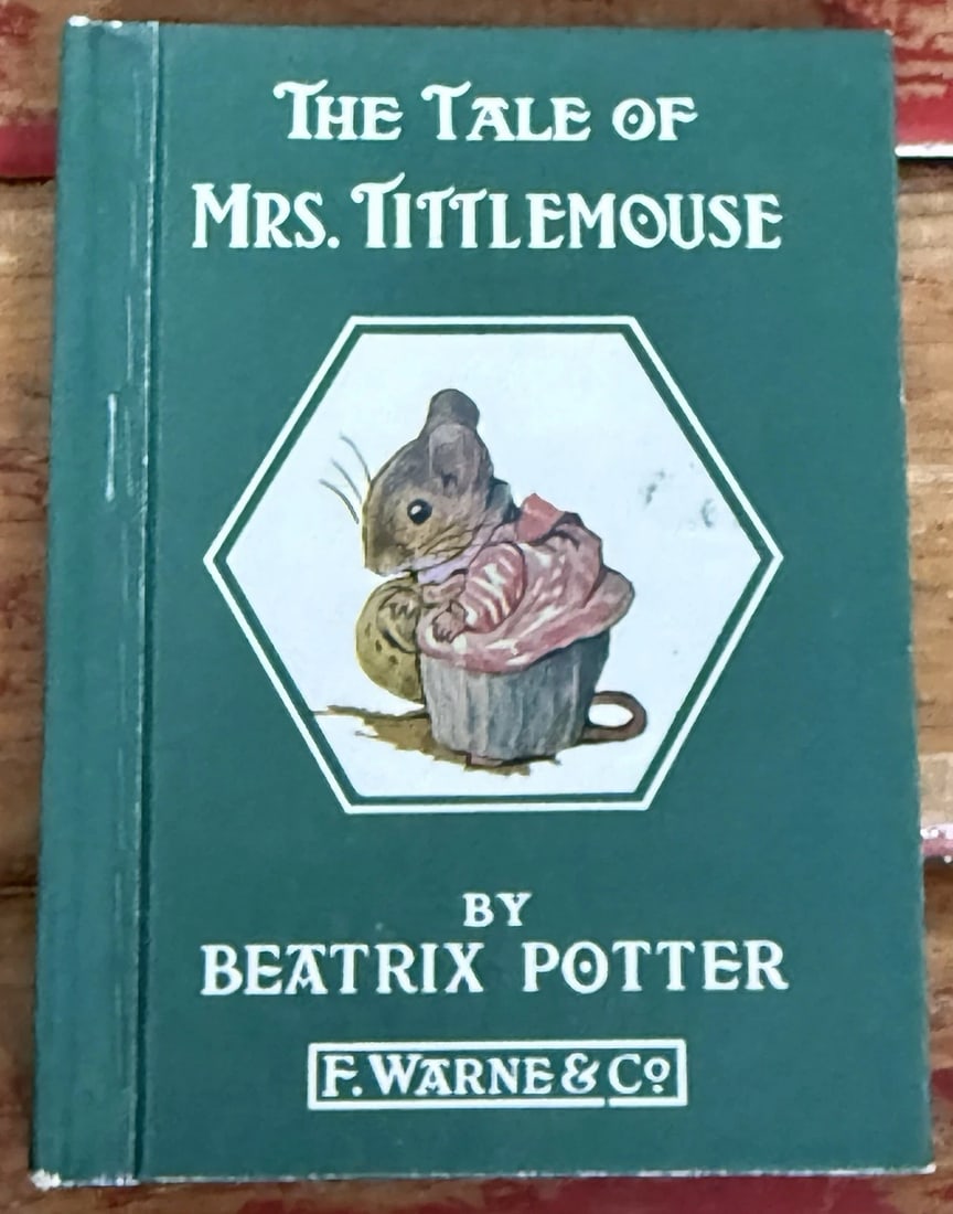 The Tale of Mrs. Tittlemouse BEATRIX POTTER HC/DJ 1938 2nd Printing Very Good! - 2