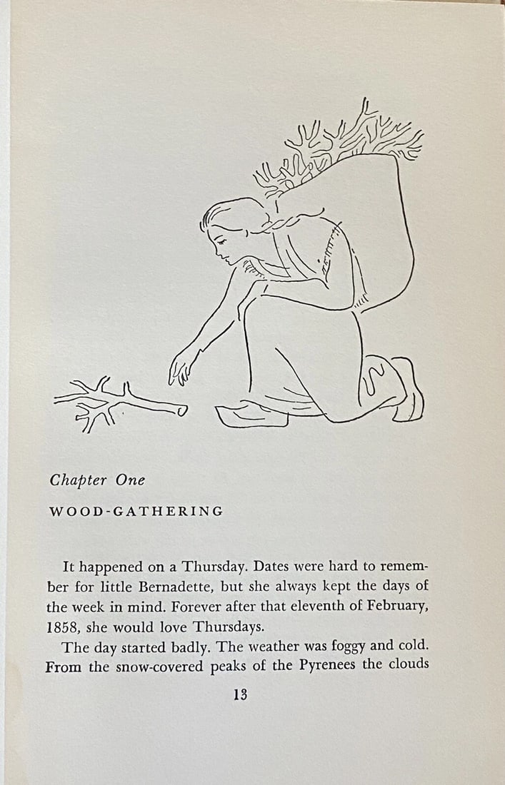 Bernadette And The Lady Hertha Pauli 1965 Hardcover Dust Jacket - 9