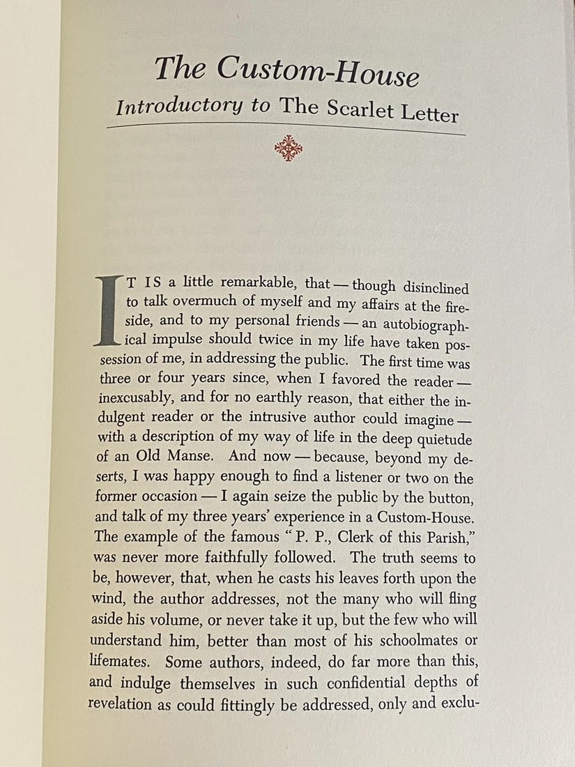 Hawthorne, Nathaniel THE SCARLET LETTER Franklin Library 1st Edition/Print 1979 - 11