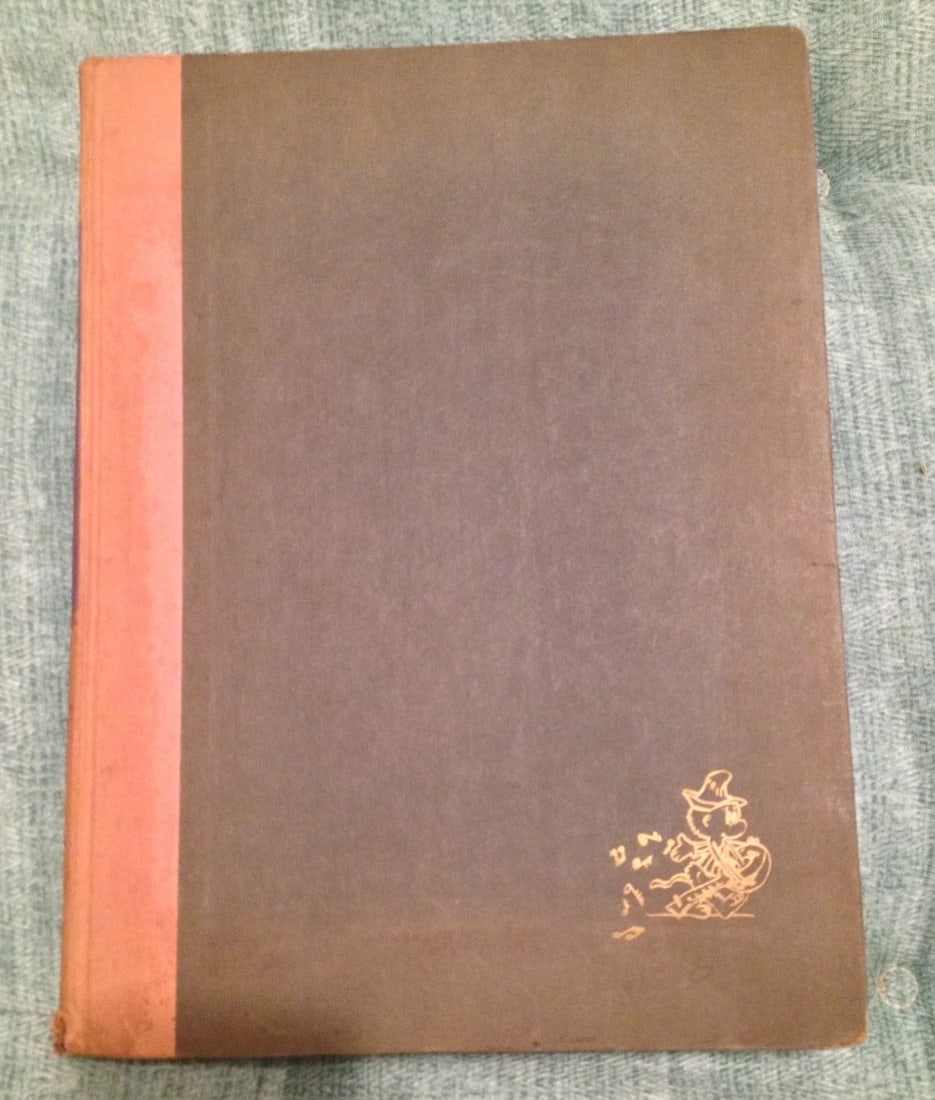 SONGS OF THE POGO by Walt Kelly with Norman Monath 1956 1st Printing HC: Vintage Children's Book "Song of the Pogo" by Walt Kelly. First Printing, stated, 1956 Simon and Schuster. 152 pps. Measurements: 8 5/16" x 11 1/8" x 3/4" approx. Beautiful color illustrations, very f