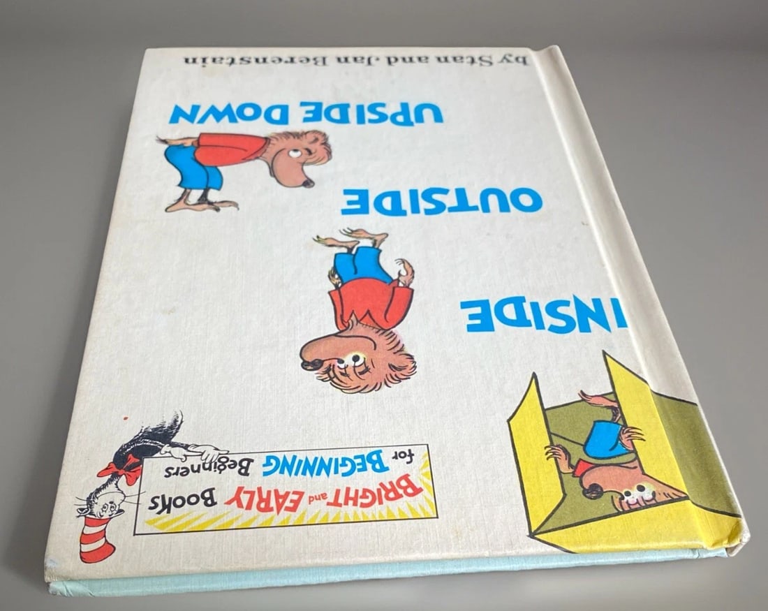 Inside Outside Upside Down Stan Jan Berenstain 1968 Bright Early Hardcover Good - 13