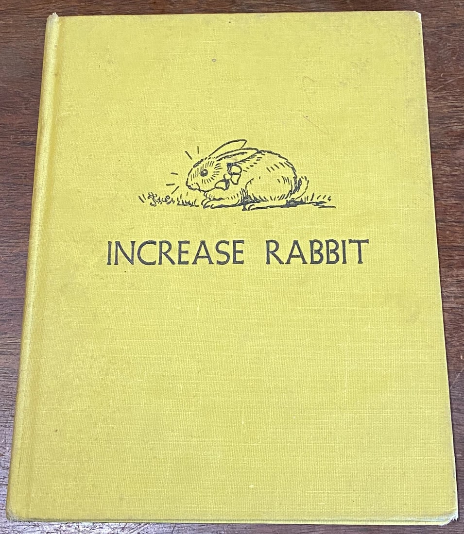 T L McCready, Jr. INCREASE RABBIT 1st Edition 1958 HC Illustrations Tasha Tudor: T L McCready, Jr. INCREASE RABBIT 1st Edition 1958 HC Illustrations Tasha Tudor. Charming black and white and full color illustrations. Decorated endpapers. Cloth boards, decoration and title to front