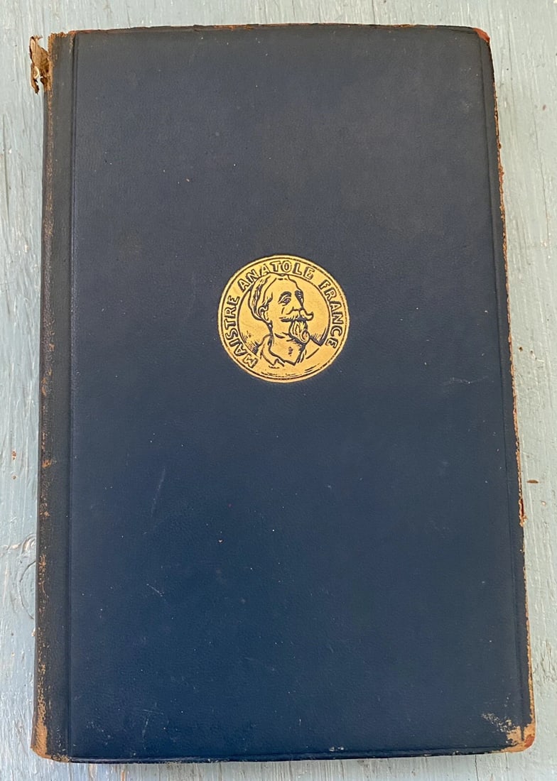 Antique Book Balthasar by Anatole France Blue Leather 1924 Dodd Mead & Co. RARE: BALTHASAR by Anatole France 1924 Dodd, Mead & Co., New York. 230 pages. Beautifully bound in blue leather with gilt embossed decoration on front cover. Gilt title to spine. Gilt upper page edges. Spin