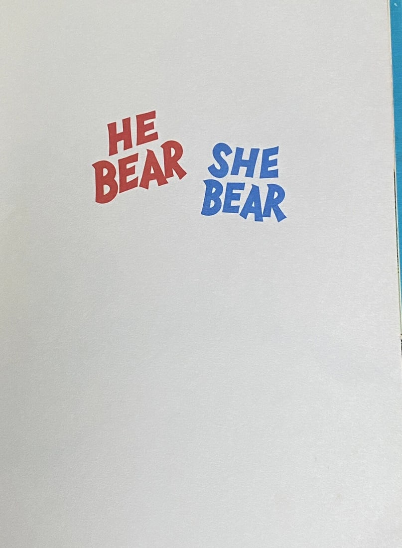 1974 Berenstain Bears He Bear She Bear 1st Ed Grolier Book Club HC Very Good - 9