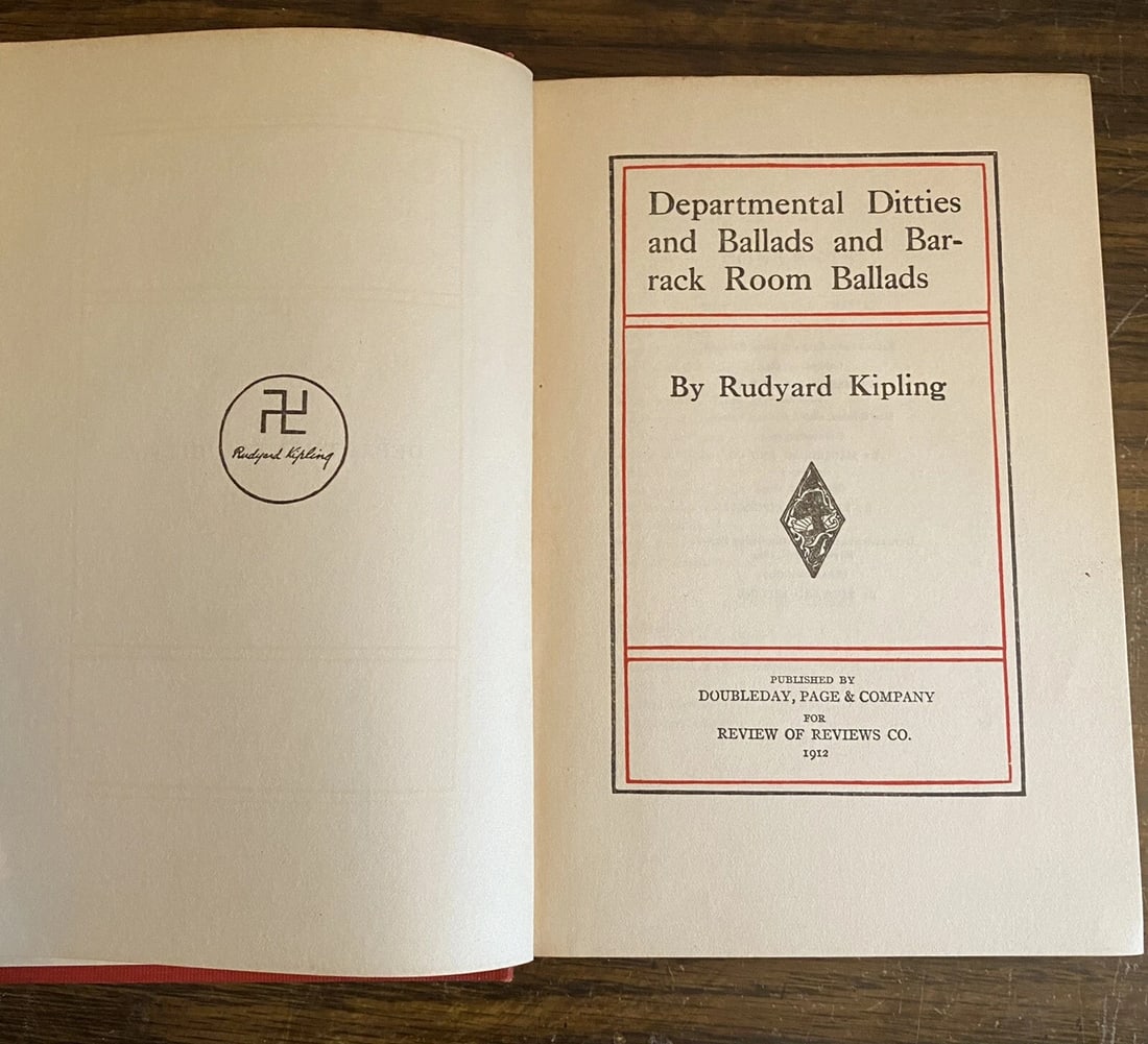 Departmental Ditties & Barrack Room Ballads Rudyard Kipling 1912 Authorized Ed. - 10
