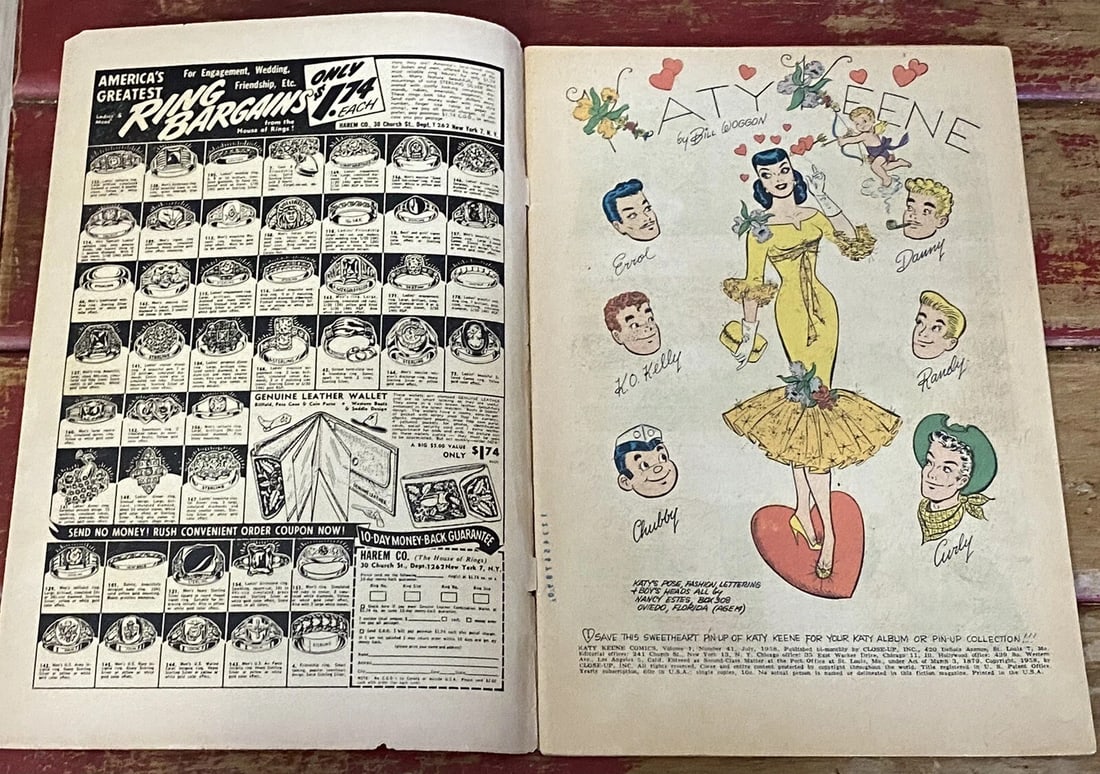Katy Keene #41 Archie Comics Very Good Boarded Silver Age - 6