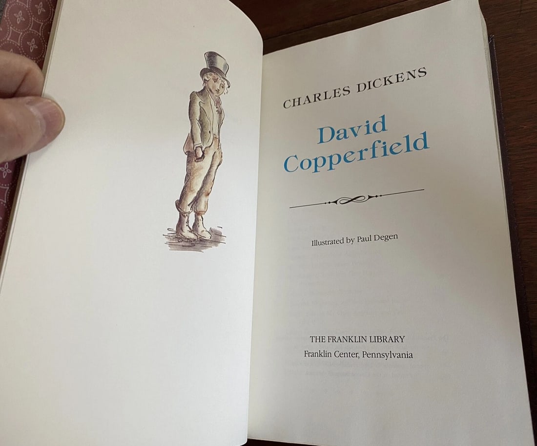 David Copperfield Charles Dickens Franklin Library FINE Leather Unread 1980 - 13