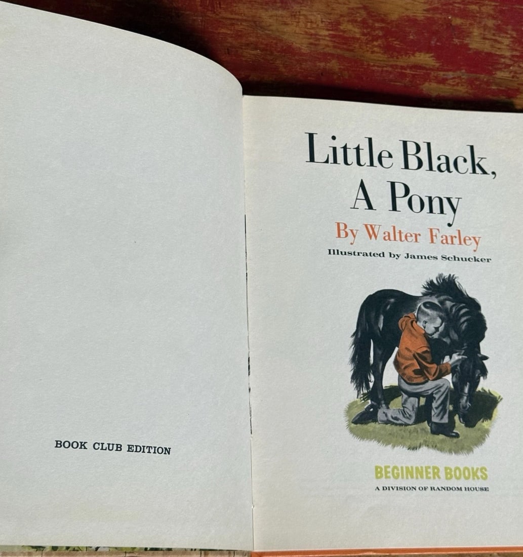Dr Seuss -Little Black, A Pony By Walter Farley 1st Ed/1st Print 1961 BC Ed EXC - 5