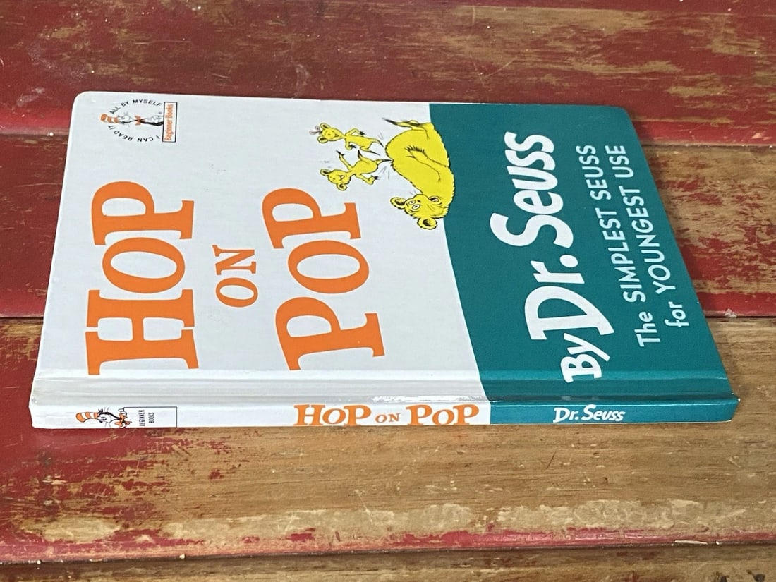 Hop on Pop Dr. Seuss 1963 Grolier Book Club Edition Hardcover Excellent Cond. - 5