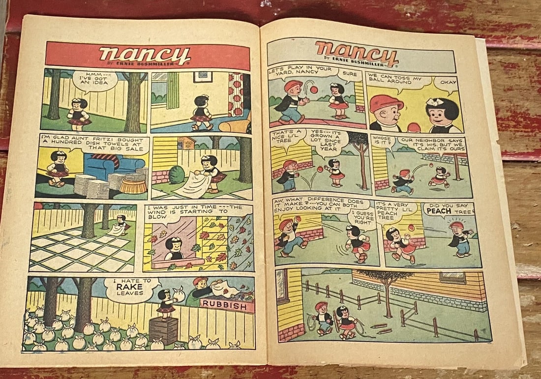 Tip Top Comics #205 1956 Nancy/Peanuts Charles Schultz VG+Boarded Silver Age - 10