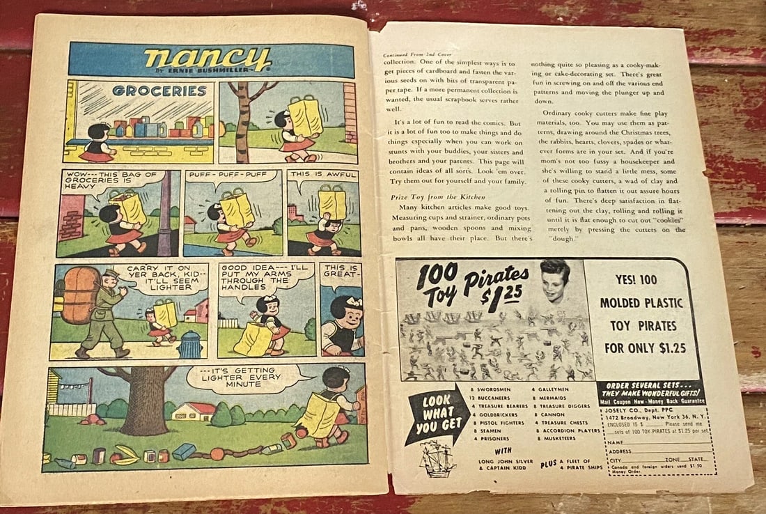 Tip Top Comics #205 1956 Nancy/Peanuts Charles Schultz VG+Boarded Silver Age - 11