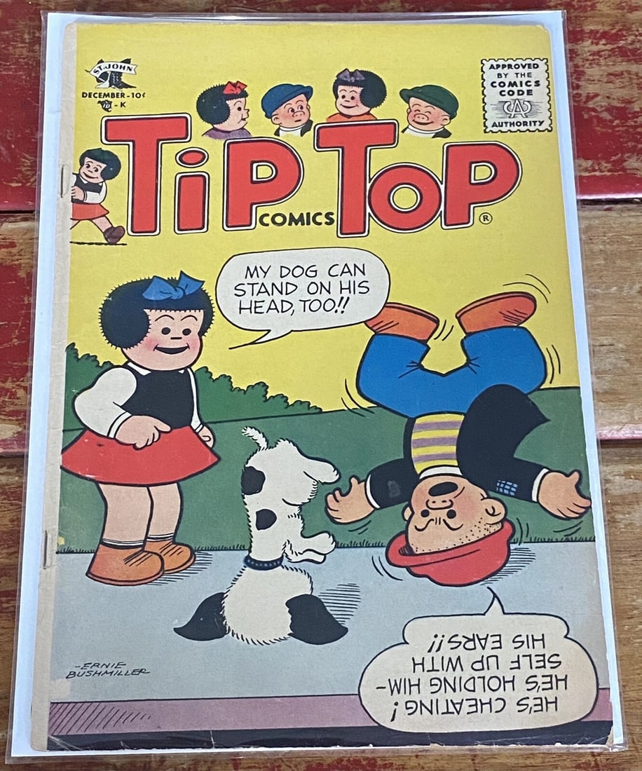Tip Top Comics #205 1956 Nancy/Peanuts Charles Schultz VG+Boarded Silver Age - 12
