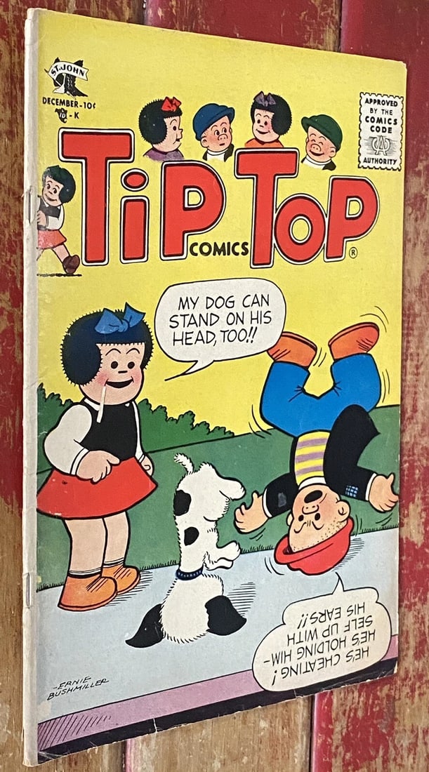 Tip Top Comics #205 1956 Nancy/Peanuts Charles Schultz VG+Boarded Silver Age - 2