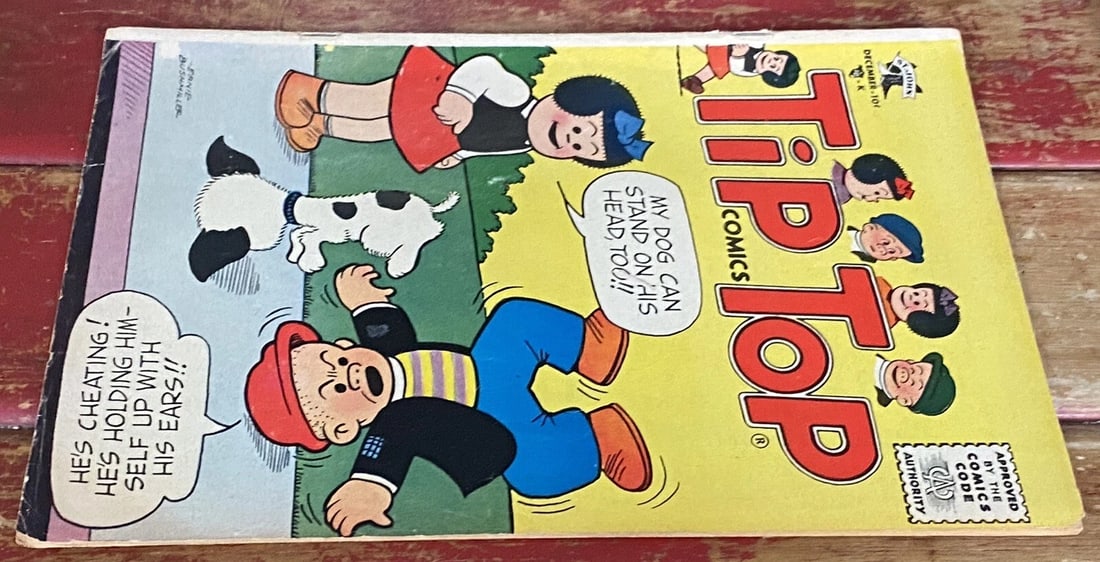 Tip Top Comics #205 1956 Nancy/Peanuts Charles Schultz VG+Boarded Silver Age - 3