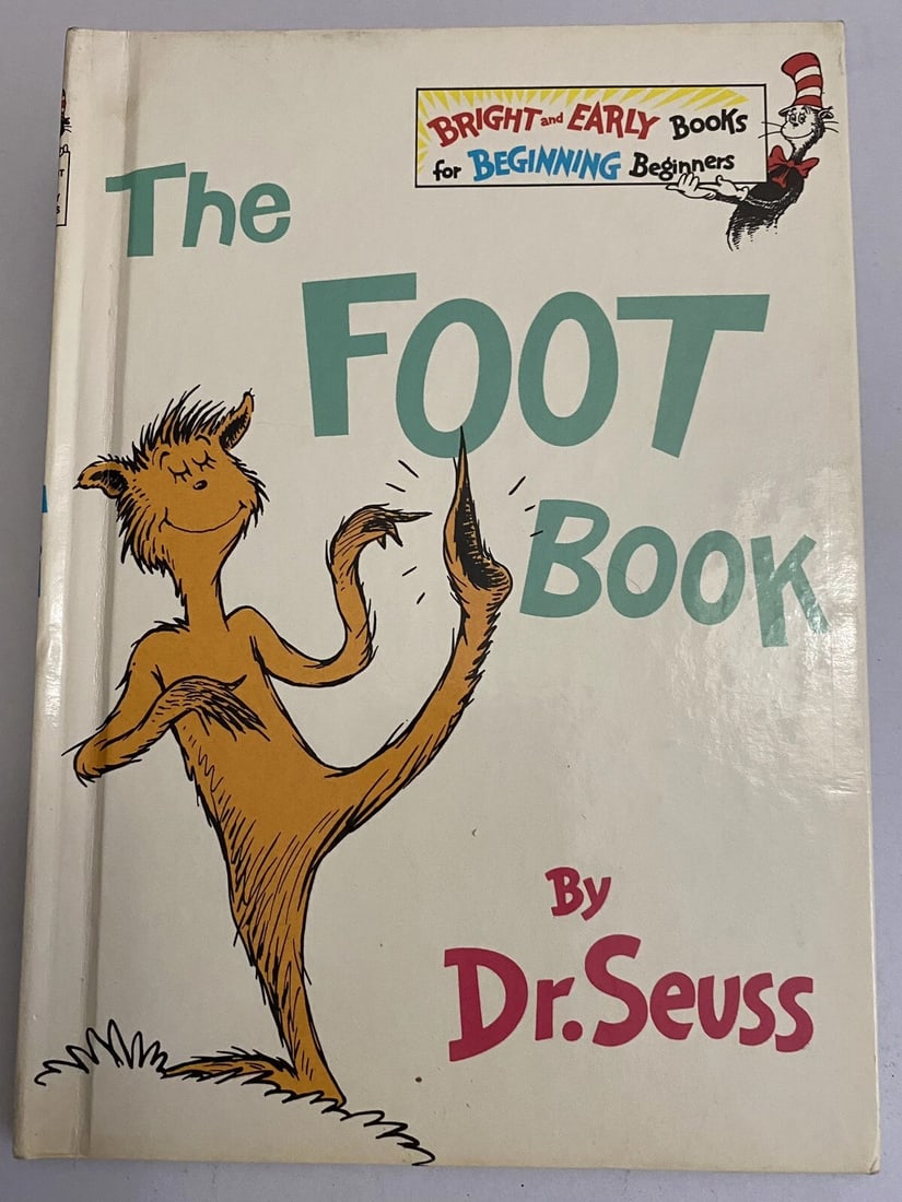 THE FOOT BOOK DR. SEUSS 1968 Grolier BClub 1ST EDITION 1ST PRINT Like NEW Cond. - 3