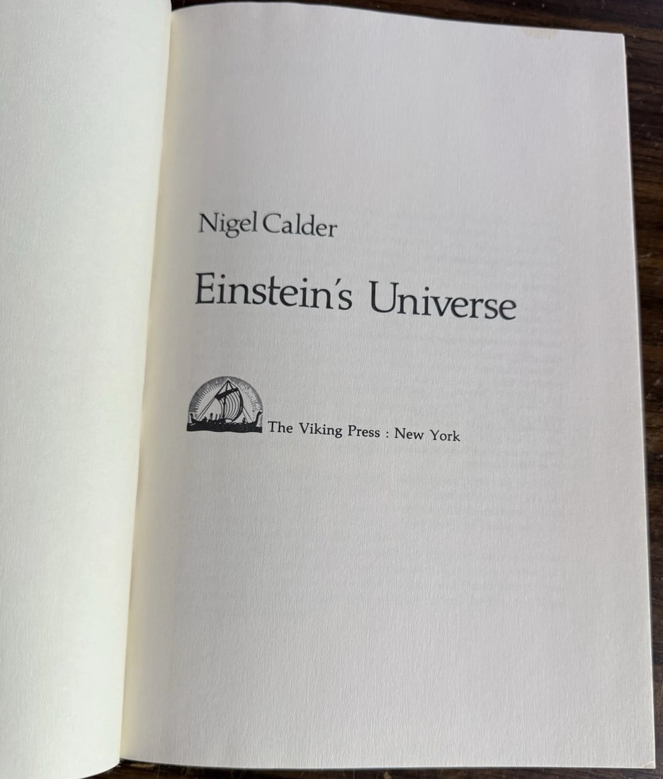 Nigel Calder EINSTEIN'S UNIVERSE 1st Edition 1st Printing 1979 Illustrated VGood - 2