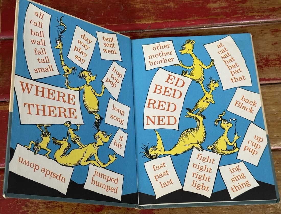 1st Ed/Print 1963 HOP ON POP BY DR.SEUSS BOOK CLUB EDITION Random House VeryGood - 7
