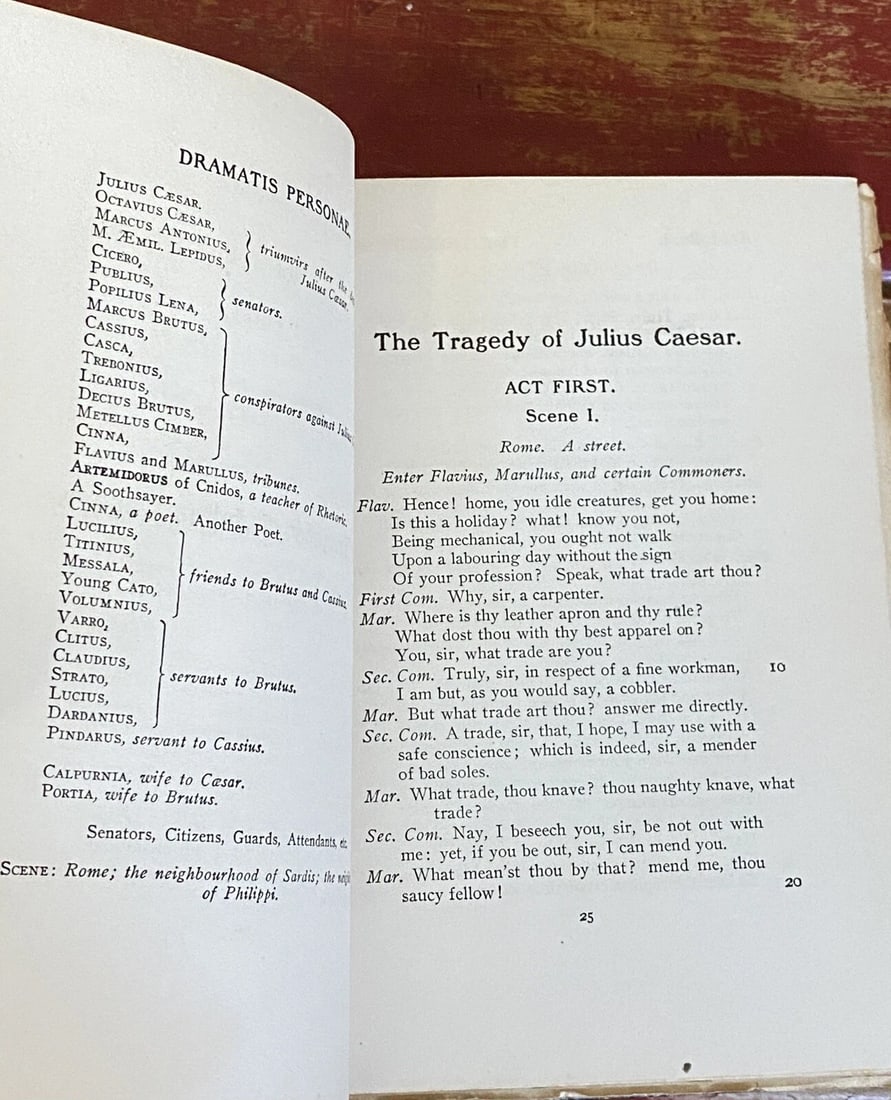 Shakespeare’s Works Elgin Ed.Vol. XI Julius Caesar, As You Like It Morris 1901 - 14