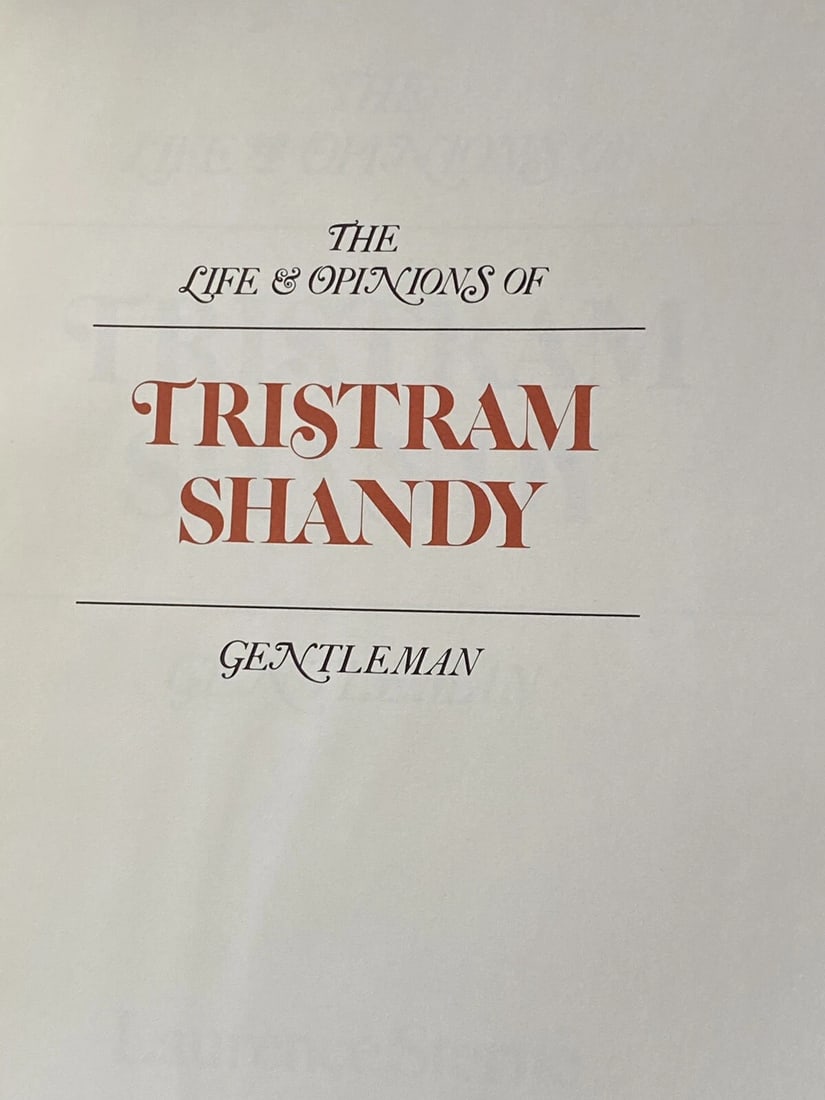 Rare Tristram Shandy Laurence Sterne The Franklin Library 1981 HC Unread Leather - 12