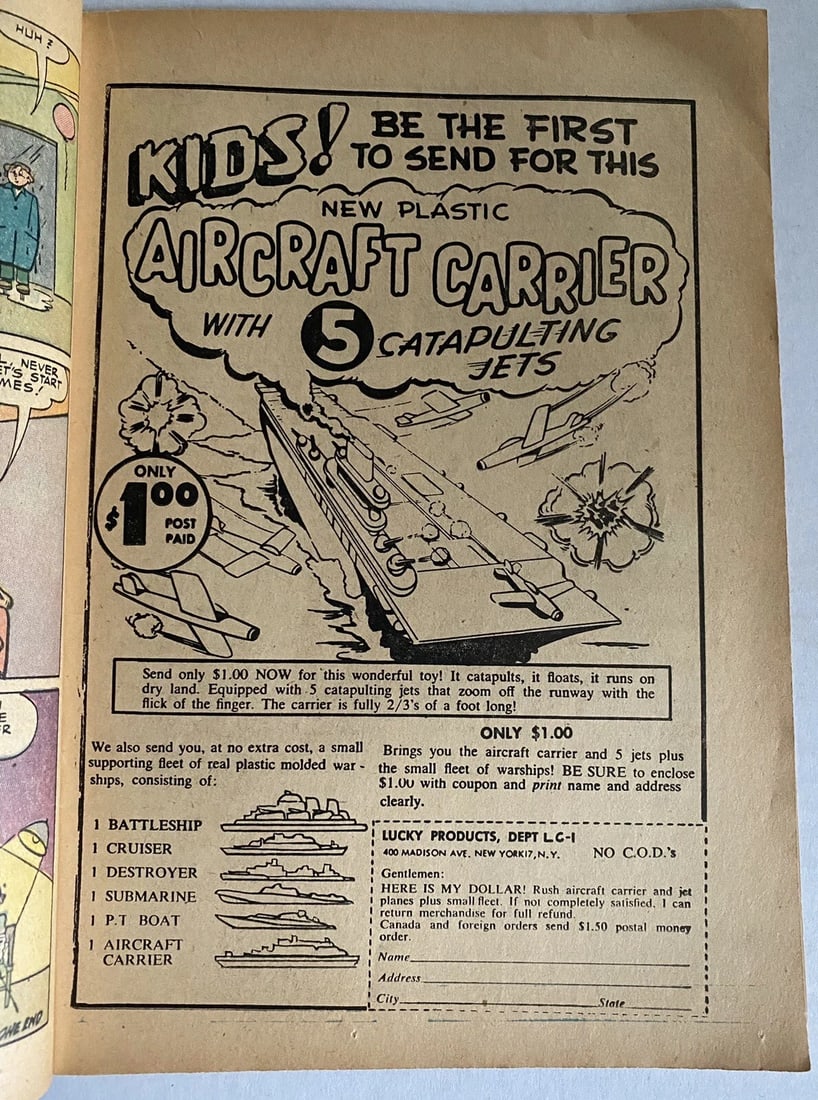 Algie #3 Town's Top Teen Accepted Publications 1955 Boarded Golden Age - 11